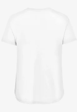 Toppe|T-Shirts- Jerseytop med raglanærme Alex 2-pack Mørk koral + Hvid