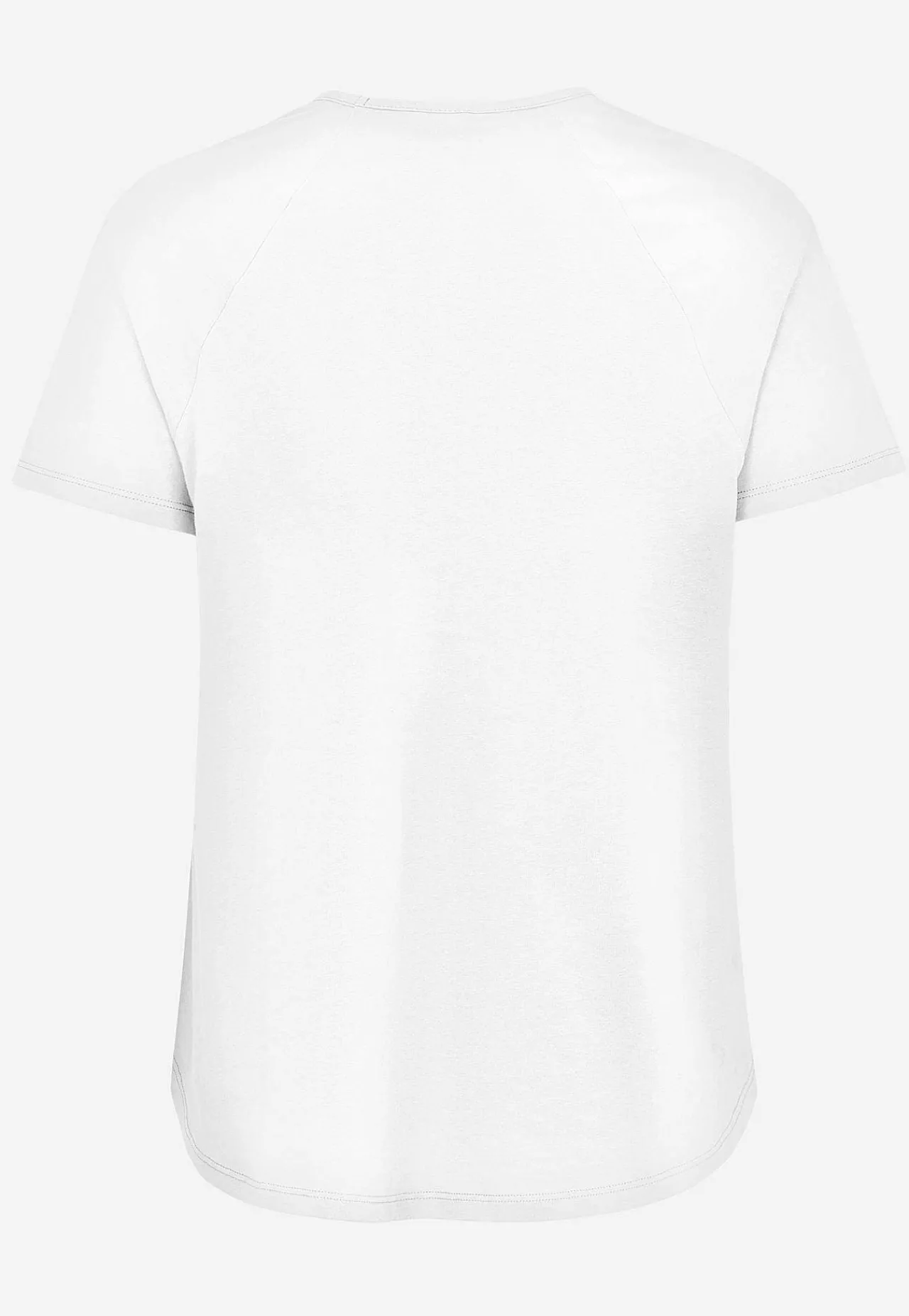 Toppe|T-Shirts- Jerseytop med raglanærme Alex 2-pack Mørk koral + Hvid