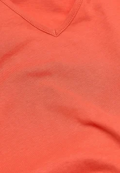 Toppe|T-Shirts- Jerseytop med raglanærme Alex 2-pack Mørk koral + Hvid