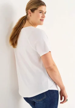 Toppe|T-Shirts- Jerseytop med raglanærme Alex 2-pack Hvid + Sort