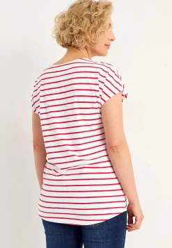Mønstrede|Toppe-Cellbes of Sweden Jerseytoppe med korte ærmer 2-pack Rød / Stribet + Rød