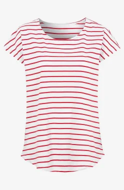 Mønstrede|Toppe-Cellbes of Sweden Jerseytoppe med korte ærmer 2-pack Rød / Stribet + Rød