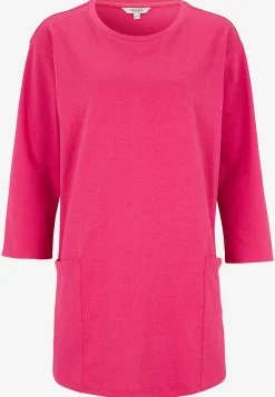 3/4 Ærmet-Cellbes of Sweden Jerseytunika i økologisk bomuld med lommer Cerise
