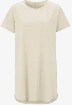 Mønstrede|Ærmeløs Og Kortærmet- Jerseytunika i økologisk bomuld 2-pack Sort / Mønstret + Lys beige