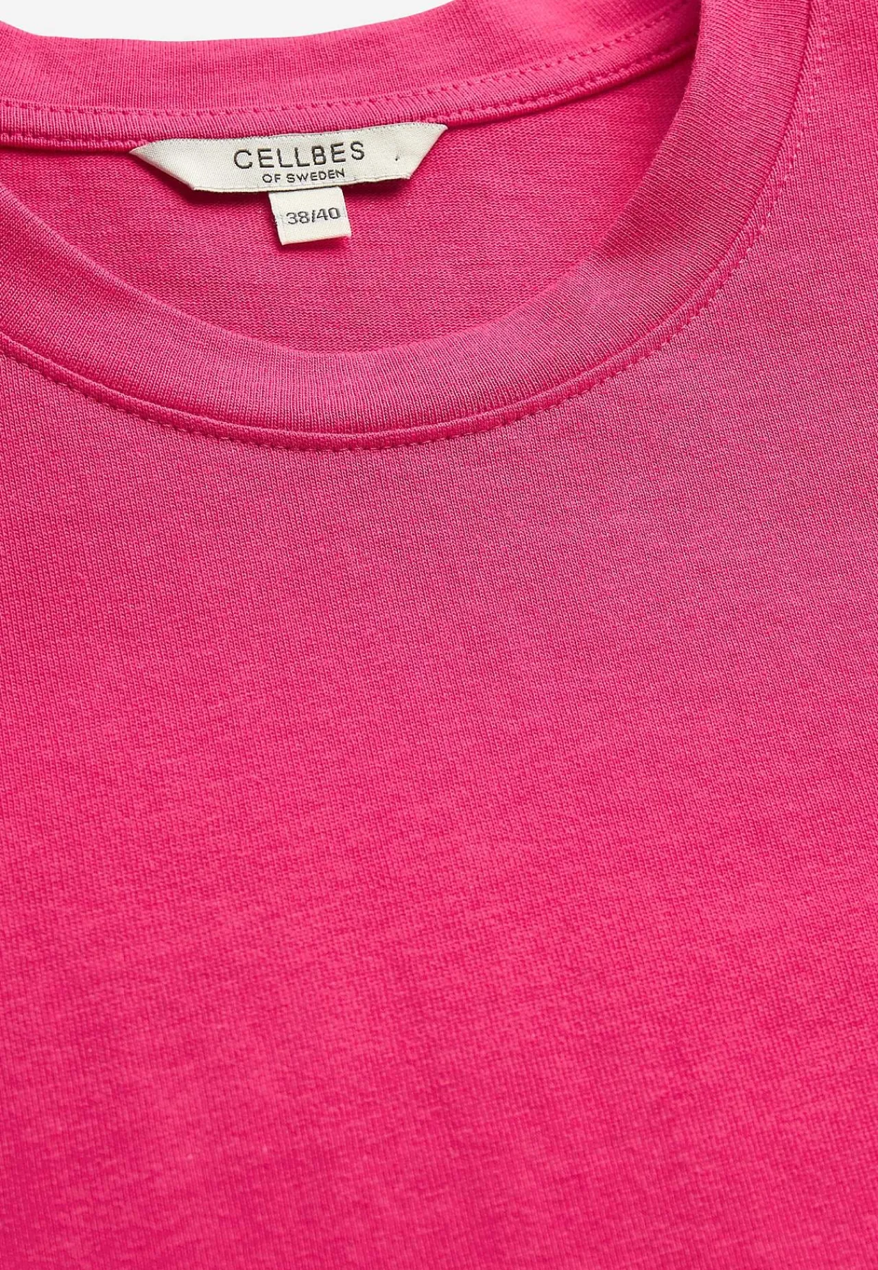 Ærmeløs Og Kortærmet|Toppe- Jerseytunika i kraftig bomuldsjersey Cerise