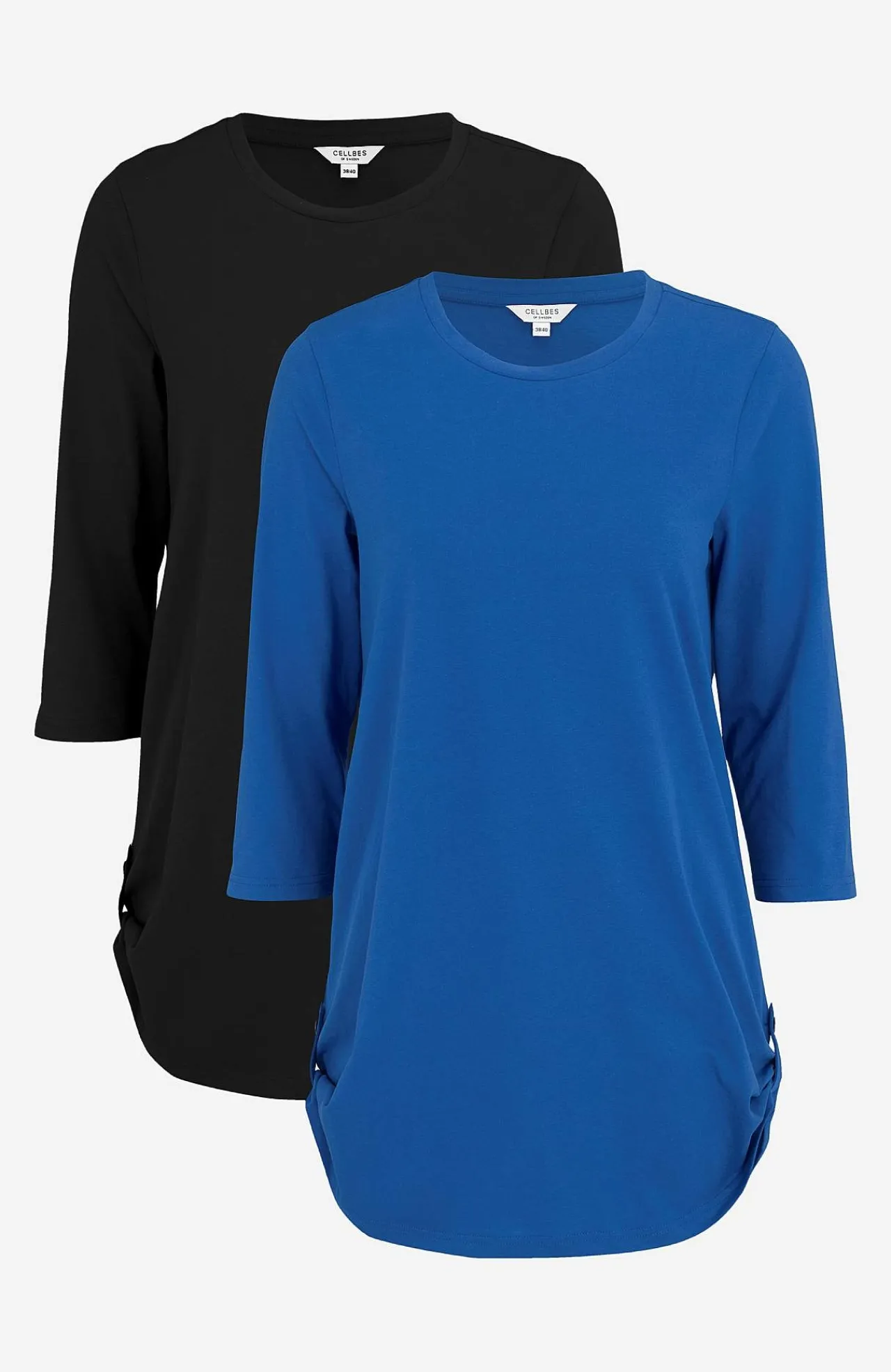 3/4 Ærmet|Toppe-Cellbes of Sweden Jerseytunika med 3/4 ærme Alexia 2-pack Blå + Sort