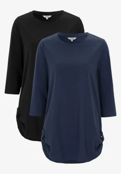 3/4 Ærmet|Toppe-Cellbes of Sweden Jerseytunika med 3/4 ærme Alexia 2-pack Marine + Sort