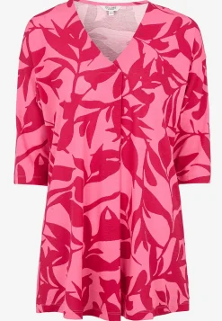 Mønstrede-Cellbes of Sweden Jerseytunika med rynkedetalje Rosa / Mønstret