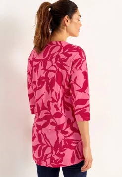 Mønstrede-Cellbes of Sweden Jerseytunika med rynkedetalje Rosa / Mønstret