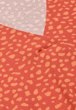 Mønstrede|3/4 Ærmet-Cellbes of Sweden Jerseytunika med rynkedetalje Terracotta/mønstret
