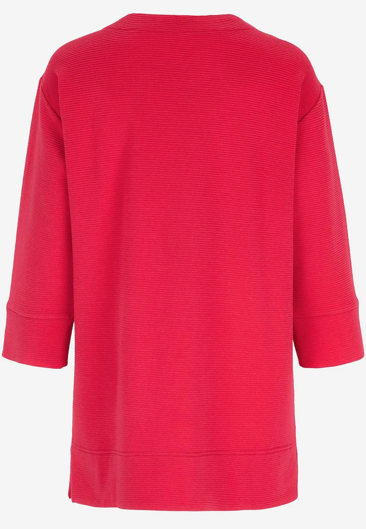 3/4 Ærmet- Jerseytunika med slidser Cerise