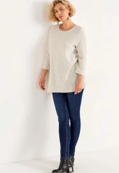3/4 Ærmet-Cellbes of Sweden Jerseytunika med struktur Beige