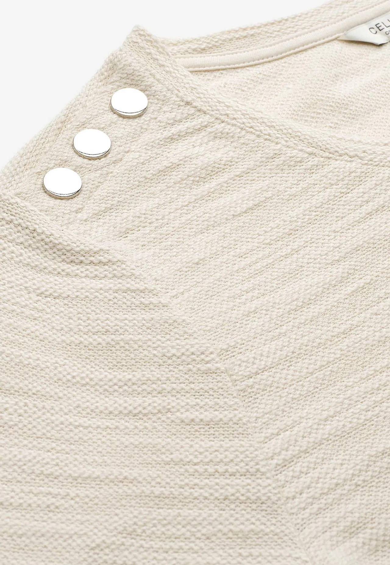 3/4 Ærmet-Cellbes of Sweden Jerseytunika med struktur Beige