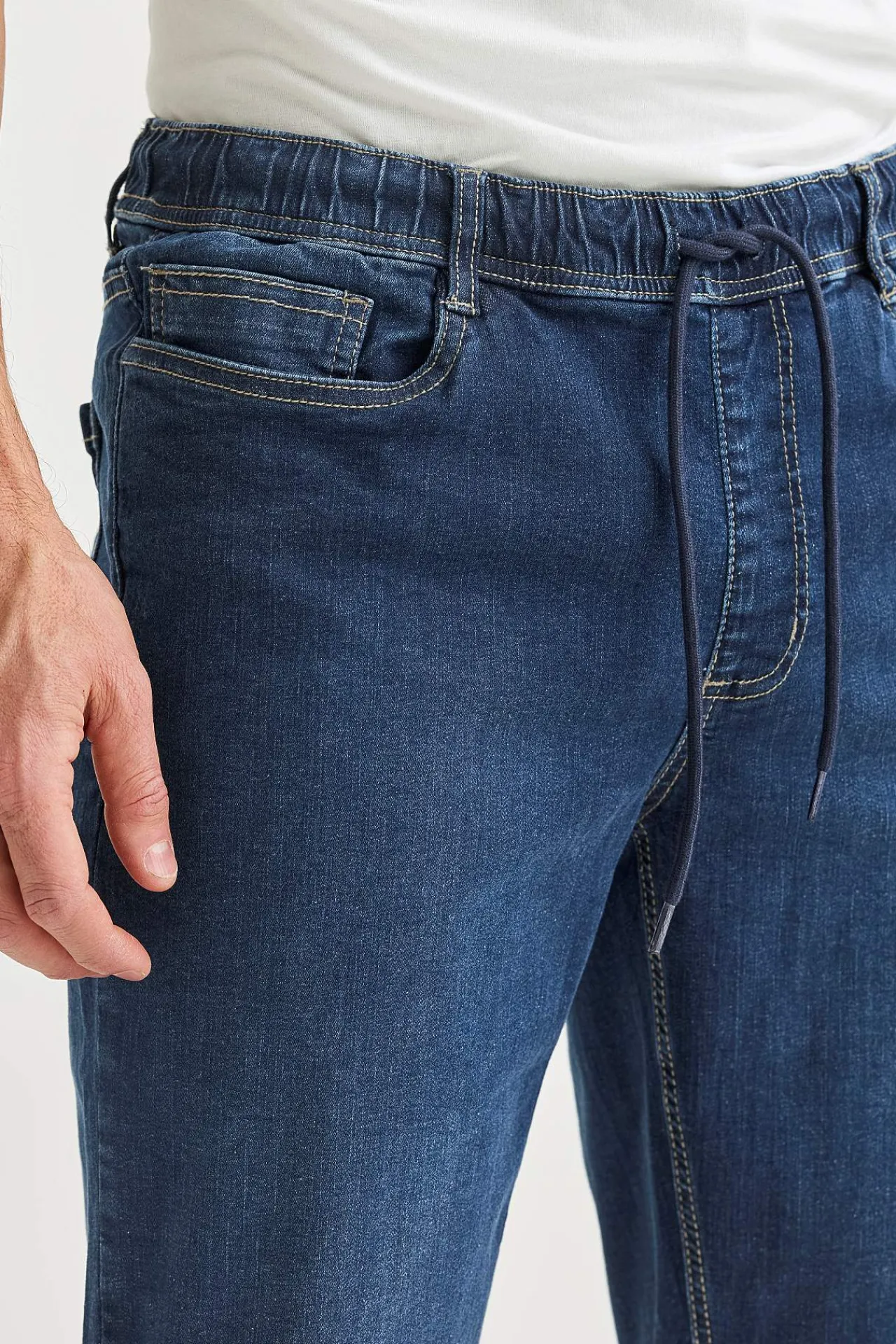 Shorts-Cellbes of Sweden Joggershorts med elastisk talje Mellemblå / Denim