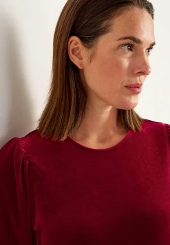 Festkjoler|Festkjoler-Johanna Toftby x Cellbes Kjole i velour med volant | Cellbes