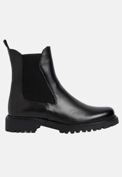 Lædersko|Boots-Tamaris Klassisk skindstøvle Sort