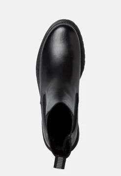 Lædersko|Boots-Tamaris Klassisk skindstøvle Sort