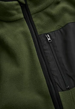 Jakker Og Veste- Komfortabel fleecejakke Mørkegrøn
