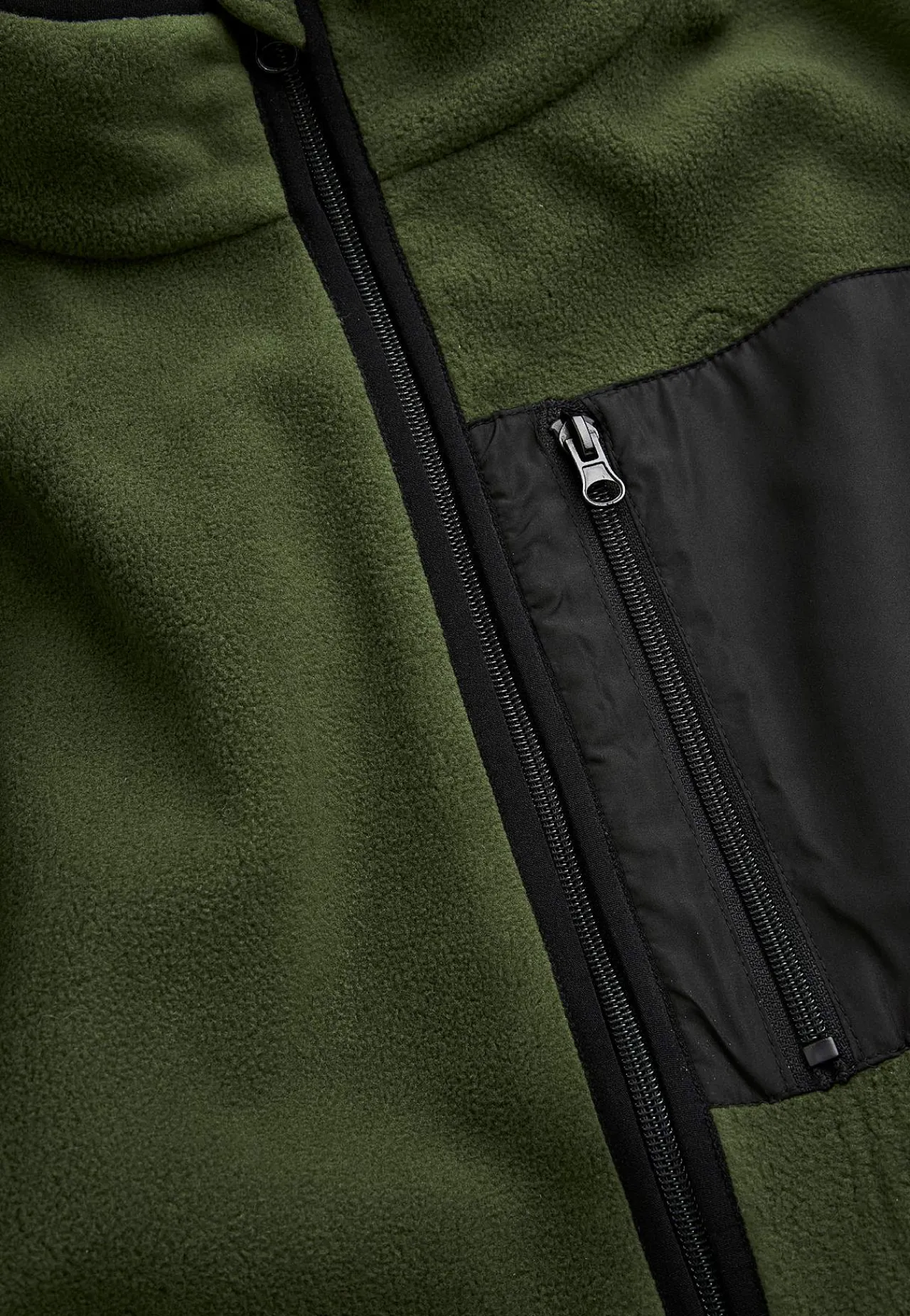 Jakker Og Veste- Komfortabel fleecejakke Mørkegrøn