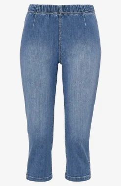 Forårsbukser|Capribukser-Cellbes of Sweden Komfortable capribukser Lyseblå / Denim