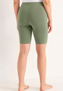 Flerpak Leggings|Flerpak Leggings-Cellbes of Sweden Komfortable cykelshorts i økologisk bomuld 2-pack Kakigrøn + Sort