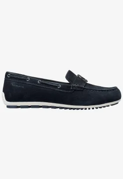 Lædersko|Loafers- Komfortable ruskindsloafers Marine