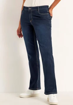Straight Fit|Stretch Jeans- Komfortable stretchjeans med lige ben Mørkeblå / Denim