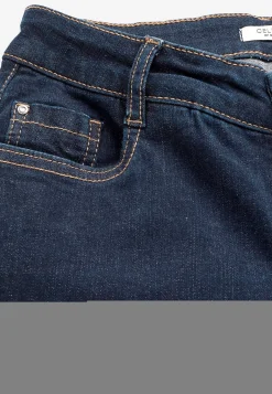 Straight Fit|Stretch Jeans- Komfortable stretchjeans med lige ben Mørkeblå / Denim