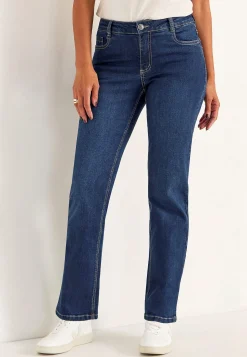 Straight Fit|Stretch Jeans-Cellbes of Sweden Komfortable stretchjeans med lige ben Mellemblå / Denim
