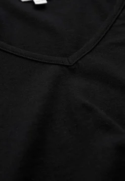 Toppe|T-Shirts-Cellbes of Sweden Kortærmet jerseytop i bomuld Alex Sort