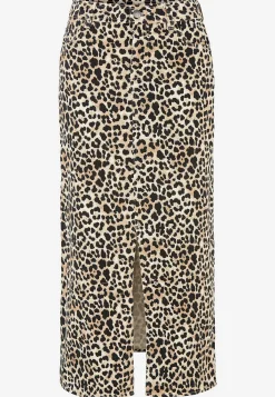 Nederdele-Soyaconcept Lang, twillkjole Leopard
