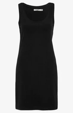 Tanktoppe|Lange Bluser- Lang negligé i økologisk bomuld Sort