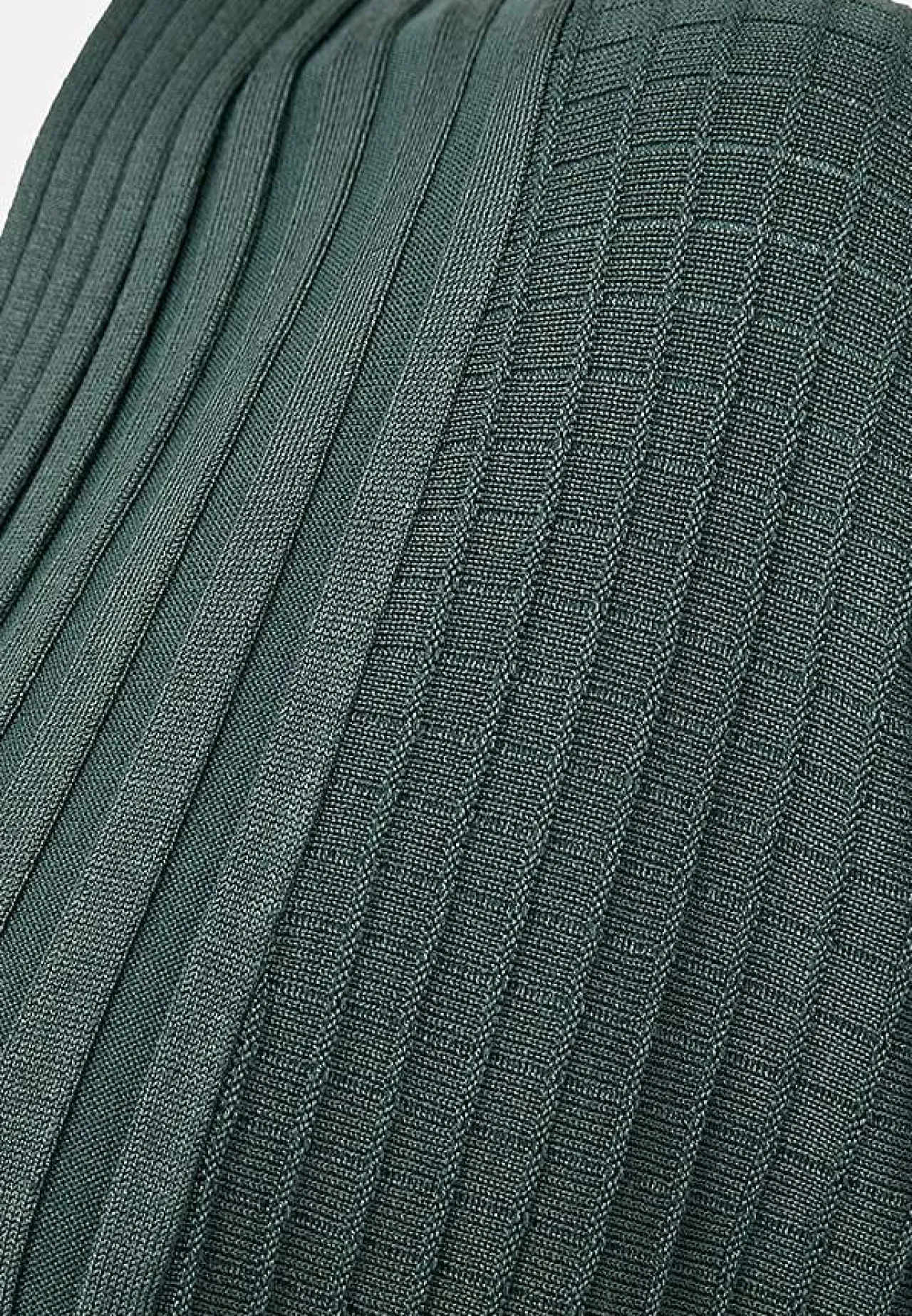 Cardiganer|Cardiganer-Freequent Lang, ribbet cardigan Grønmeleret