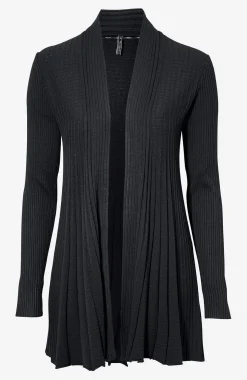 Cardiganer|Cardiganer-Freequent Lang, ribbet cardigan | Cellbes