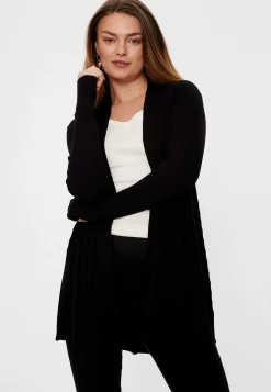 Cardiganer|Cardiganer-Freequent Lang, ribbet cardigan | Cellbes