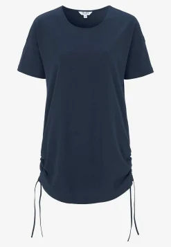 Toppe|Flerpak Toppe-Cellbes of Sweden Lang top med træksnøre i siderne 2-pack Marine / Stribet + Marine / Ensfarvet