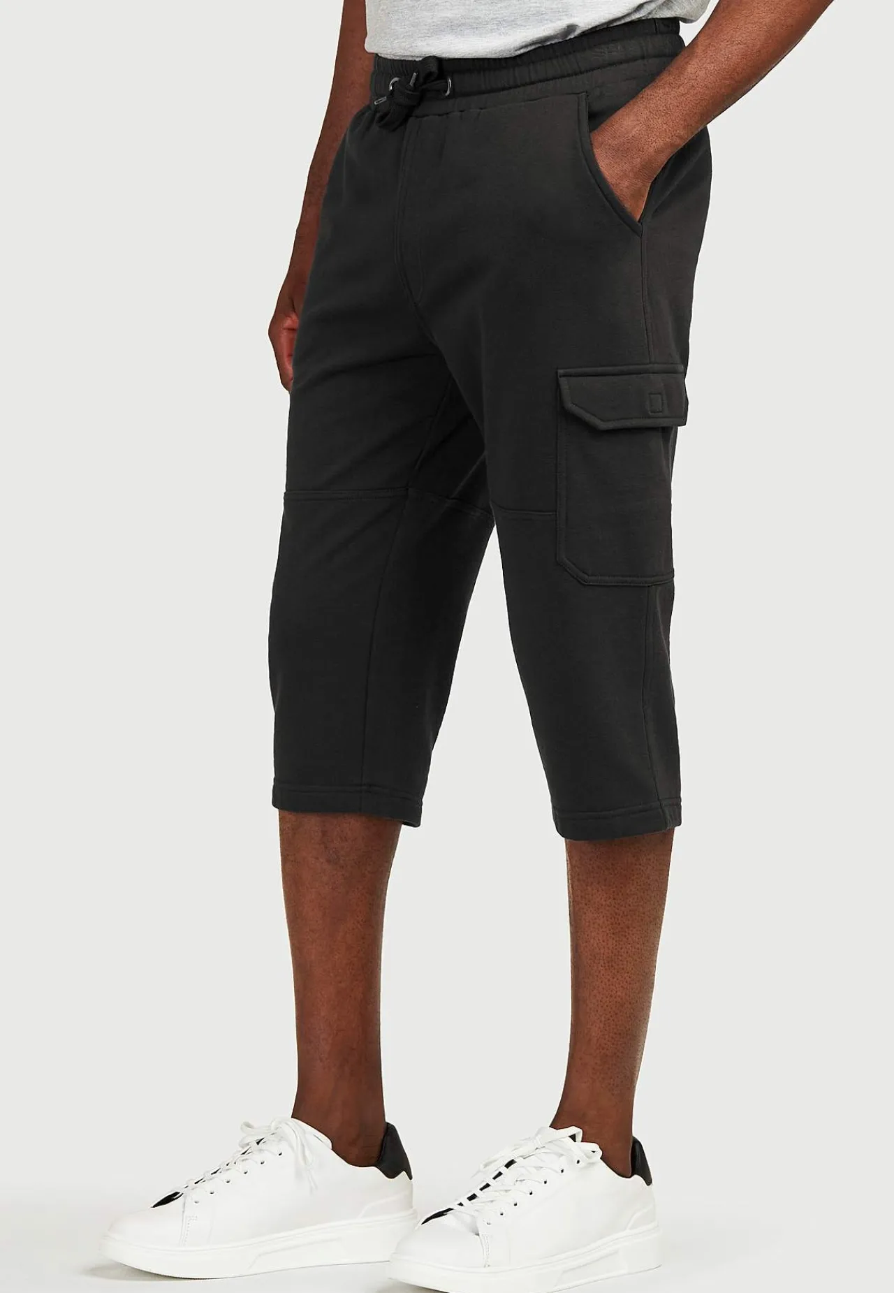 Shorts-Cellbes of Sweden Lange sweatshirt-shorts med cargolommer Sort