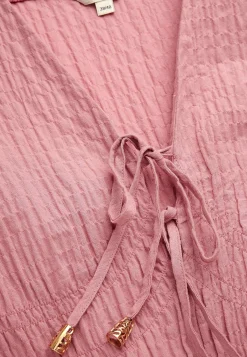 Festkjoler|Festkjoler-Johanna Toftby x Cellbes Langærmet kjole med knudedetaljer Gammelrosa