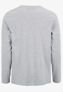 T-Shirts|Trøjer-Cellbes of Sweden Langærmet t-shirt Gråmeleret