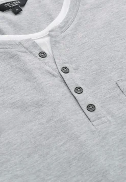 T-Shirts|Trøjer-Cellbes of Sweden Langærmet t-shirt Gråmeleret