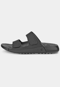 Lædersko|Sandaler-Ecco Lædersandal Cozmo Sort