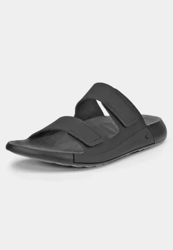 Lædersko|Sandaler-Ecco Lædersandal Cozmo Sort