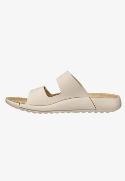 Lædersko|Sandaler-Ecco Lædersandal Cozmo Lys beige