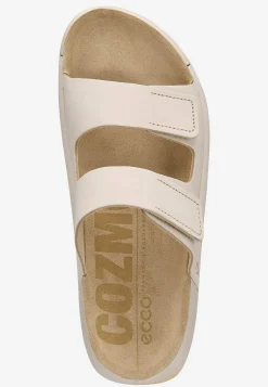 Lædersko|Sandaler-Ecco Lædersandal Cozmo Lys beige