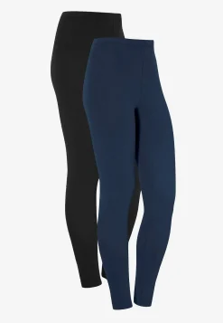 Flerpak Leggings|Flerpak Leggings-Cellbes of Sweden Leggings i bomuld Fia 2-pack Marine + Sort