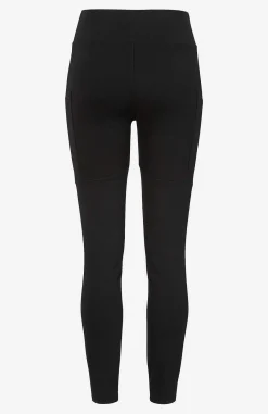 Fritidsbukser|Bukser- Leggings med sidelommer Sort