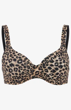 Undertøj|Bh-Cellbes of Sweden Let foret t-shirt-bh Sara Leopard