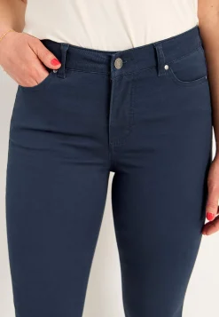 Ankelbukser|Lige Bukser- Lidt slankeree ankeljeans Marine
