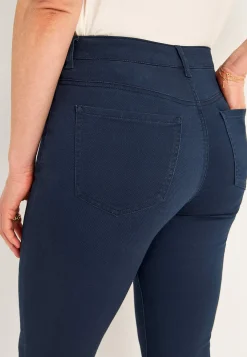 Ankelbukser|Lige Bukser- Lidt slankeree ankeljeans Marine