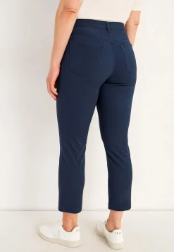 Ankelbukser|Lige Bukser- Lidt slankeree ankeljeans Marine